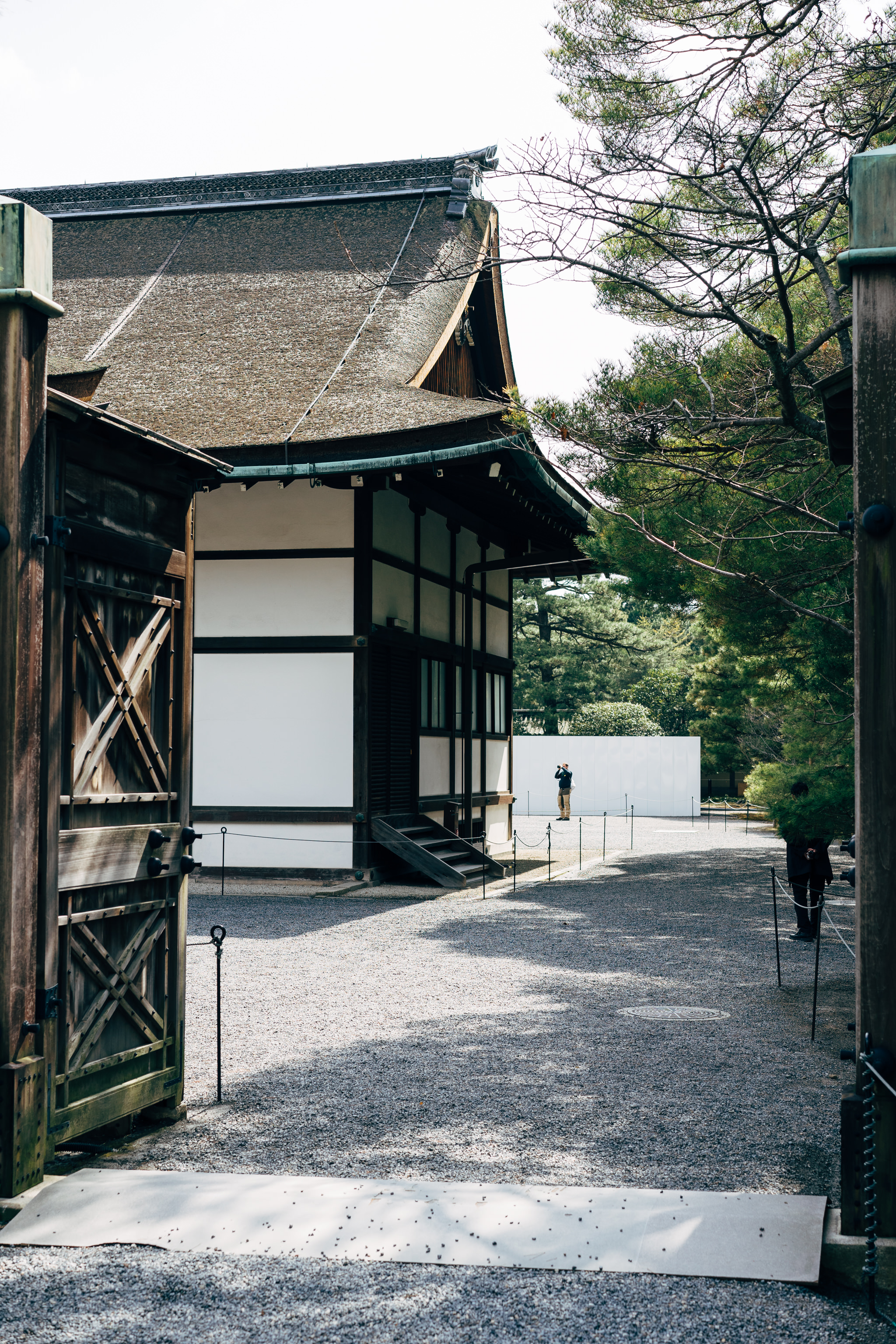 Kyoto Imperial Palace building and gate.