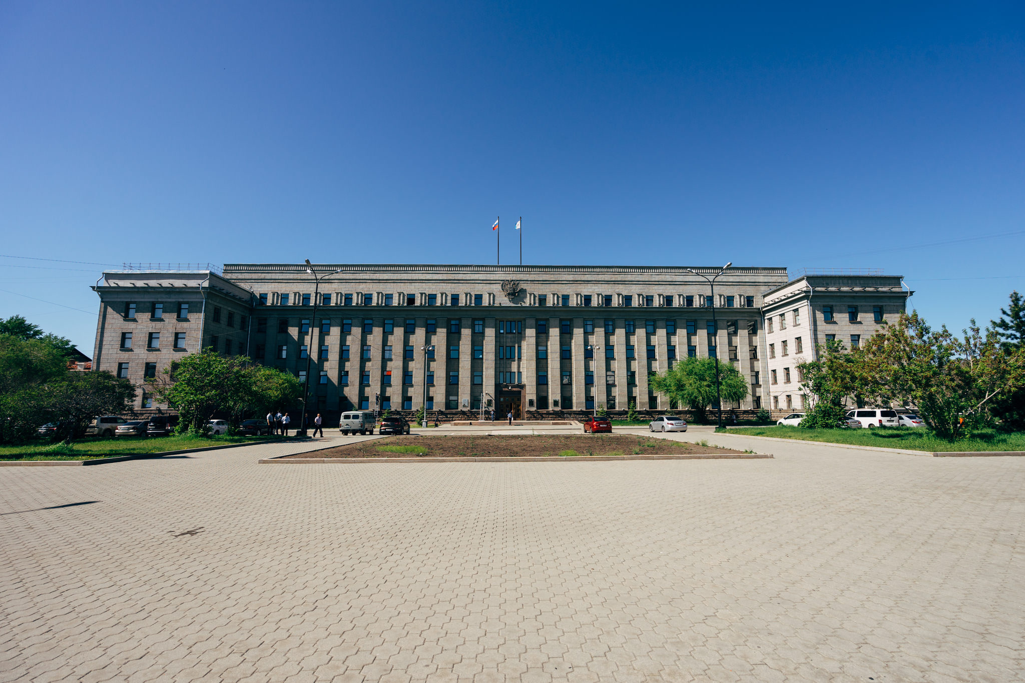 Irkutsk Oblast administration government building.
