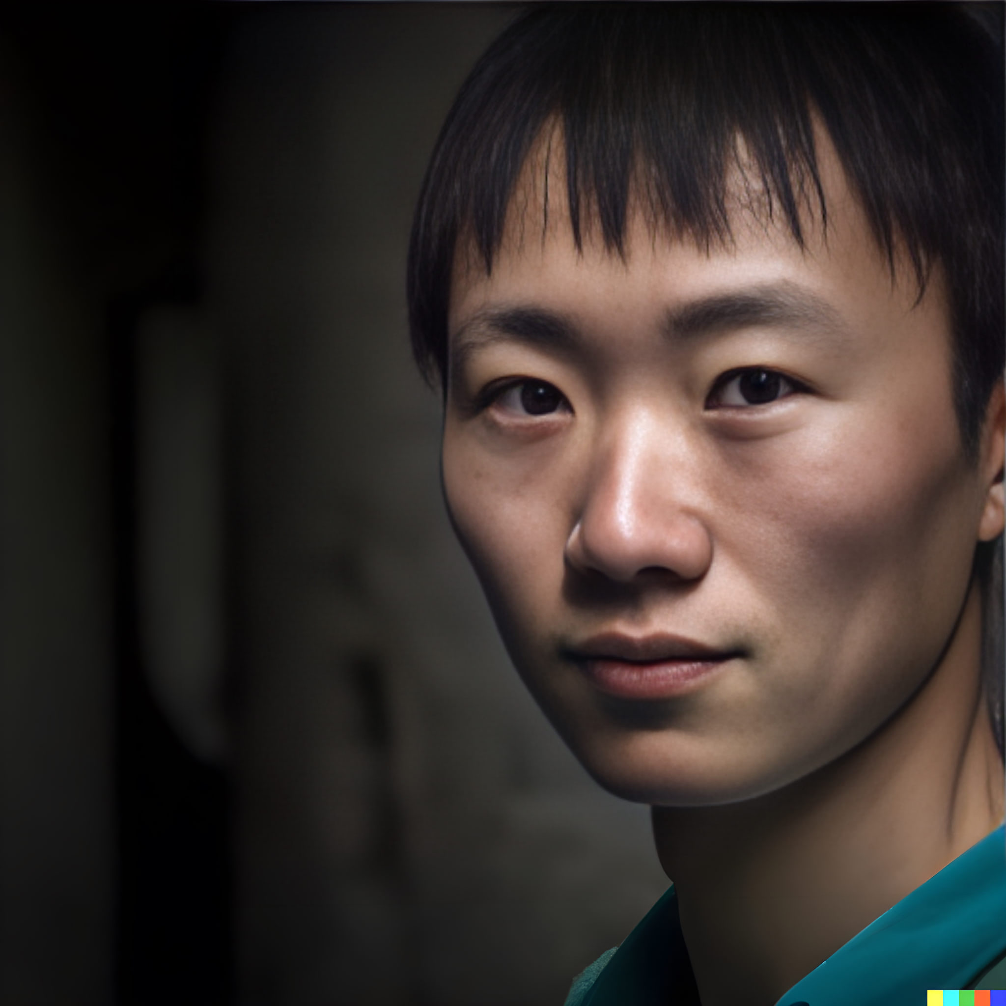 Close-up portrait of a young Asian person.