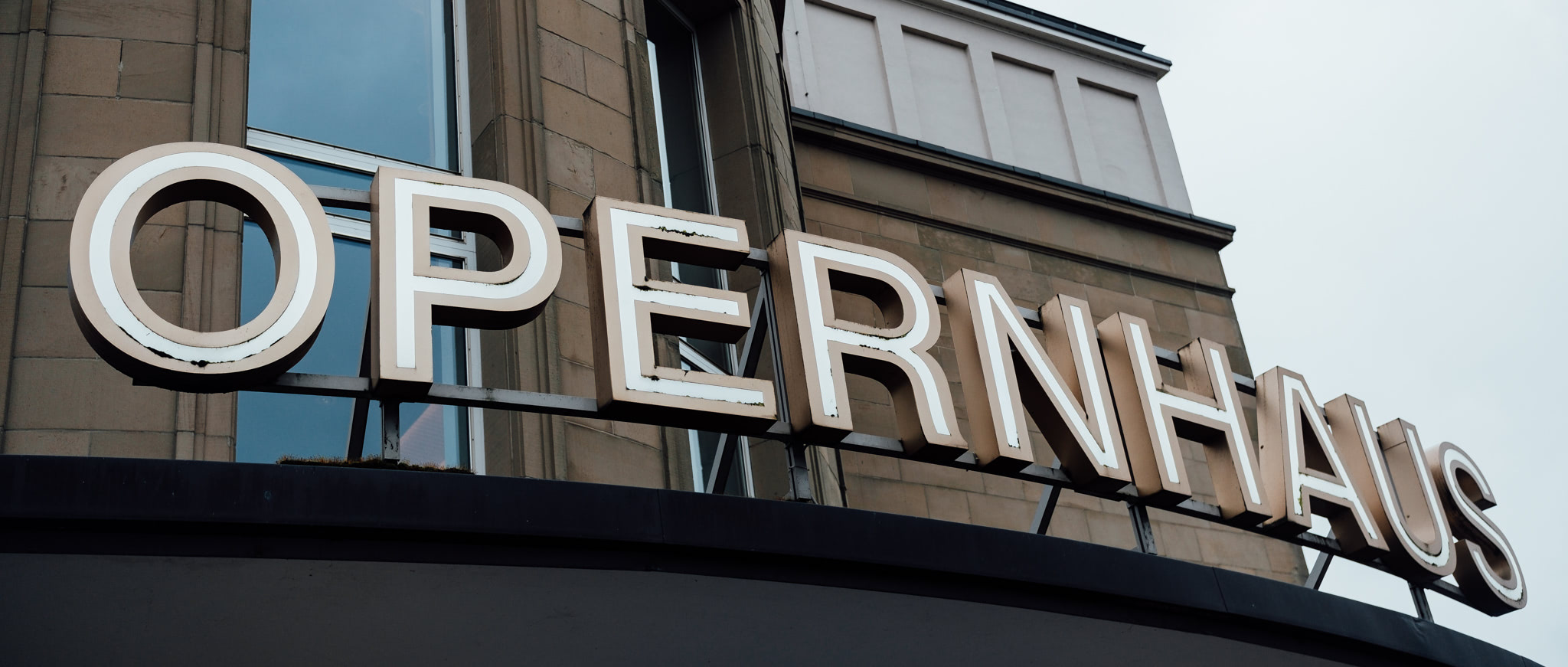 Sign for Opernhaus Wuppertal.